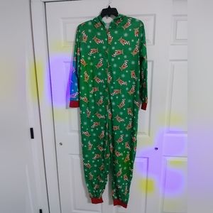#760Viworld Family Matching Christmas Pajama Set Xmas Deer Pjs One-piece XXL